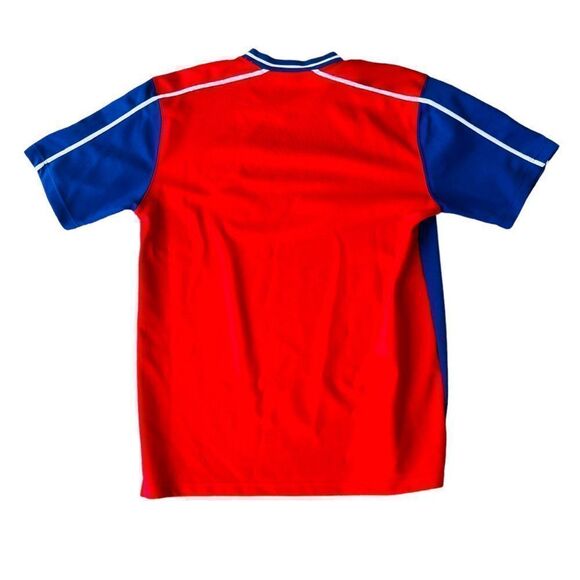 Philadelphia Phillies Baseball V-Neck Pullover Tee Blue / Red / White Men's Larg - Picture 2 of 6